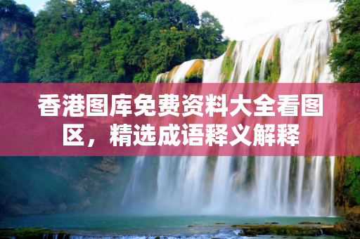香港图库免费资料大全看图区，精选成语释义解释