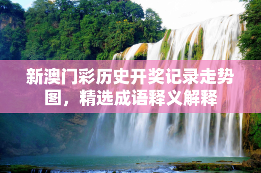 新澳门彩历史开奖记录走势图，精选成语释义解释