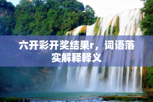 六开彩开奖结果r，词语落实解释释义