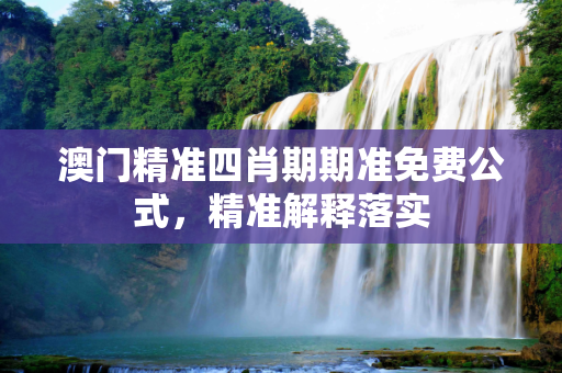 澳门精准四肖期期准免费公式，精准解释落实