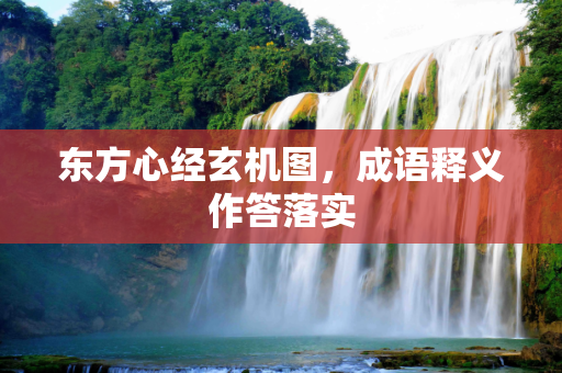 东方心经玄机图，成语释义作答落实