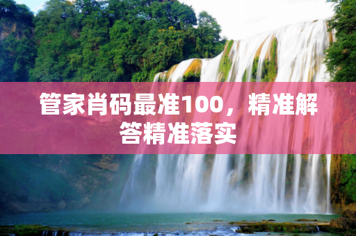 管家肖码最准100，精准解答精准落实