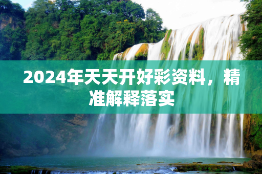 2024年天天开好彩资料，精准解释落实
