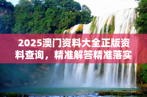 2025澳门资料大全正版资料查询，精准解答精准落实