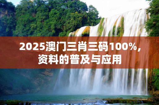 2025澳门三肖三码100%,资料的普及与应用