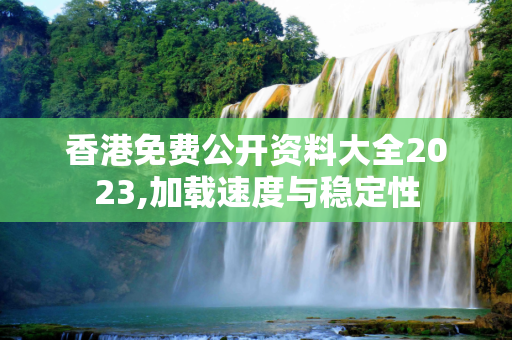香港免费公开资料大全2023,加载速度与稳定性