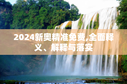 2024新奥精准免费,全面释义、解释与落实