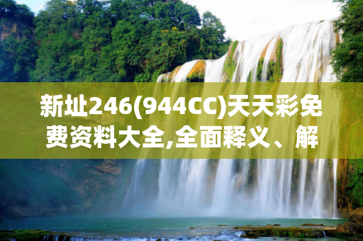 新址246(944CC)天天彩免费资料大全,全面释义、解释与落实与警惕虚假宣传