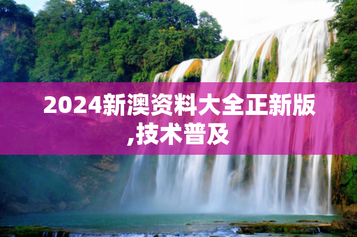 2024新澳资料大全正新版,技术普及