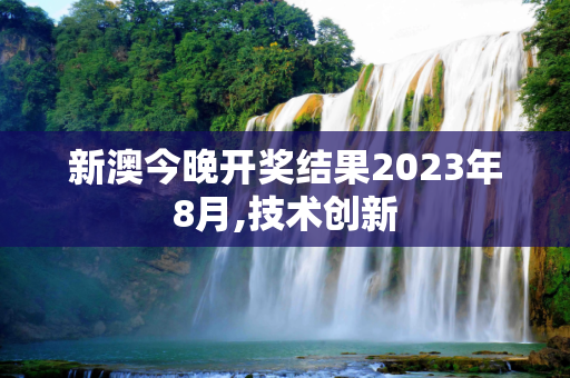 新澳今晚开奖结果2023年8月,技术创新