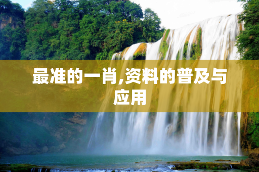 最准的一肖,资料的普及与应用