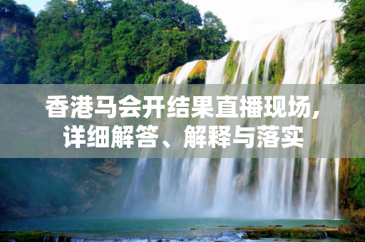 香港马会开结果直播现场,详细解答、解释与落实