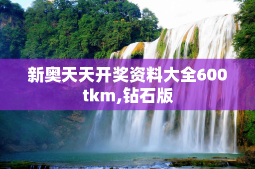 新奥天天开奖资料大全600tkm,钻石版