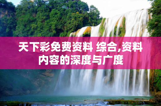 天下彩免费资料 综合,资料内容的深度与广度