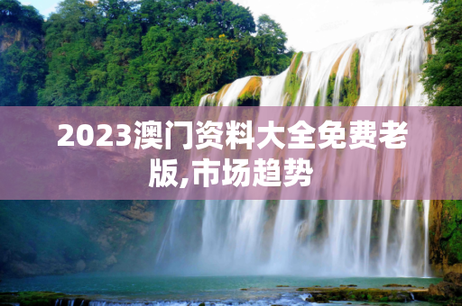 2023澳门资料大全免费老版,市场趋势