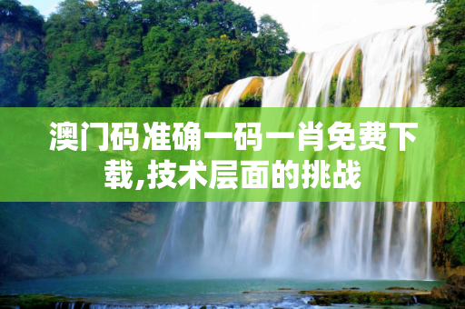 澳门码准确一码一肖免费下载,技术层面的挑战