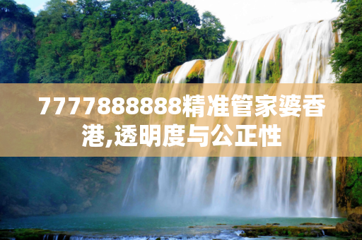 7777888888精准管家婆香港,透明度与公正性
