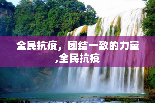 全民抗疫，团结一致的力量,全民抗疫