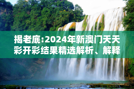 揭老底:2024年新澳门天天彩开彩结果精选解析、解释与落实