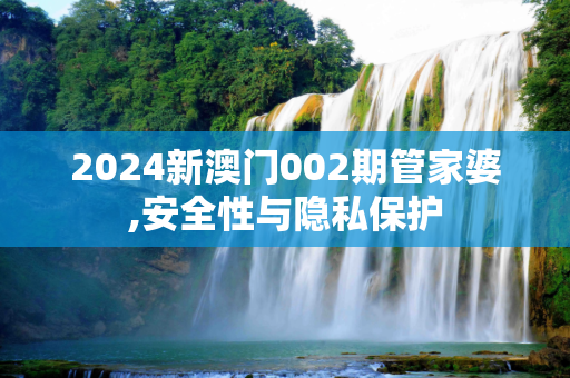 2024新澳门002期管家婆,安全性与隐私保护